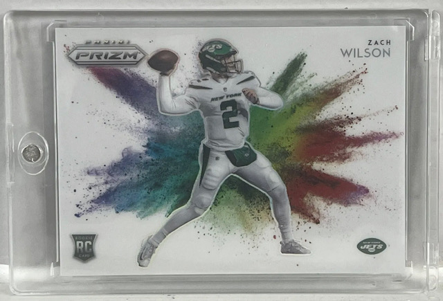Photo of 2021 Zach Wilson Prizm Color Blast Rookie Card