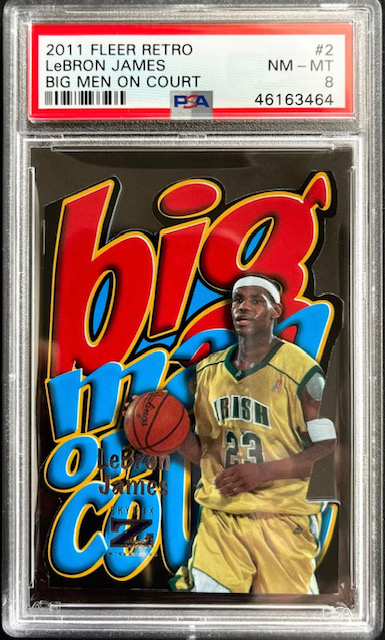 Photo of a 2011-12 Lebron James Fleer Retro Big Man on Court Card