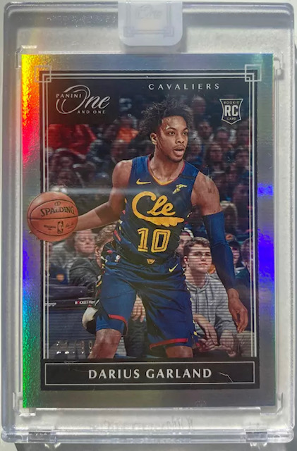 2019-20 Darius Garland One & One Rookie Card Photo of a 2019-20 Darius Garland One & One Rookie Card