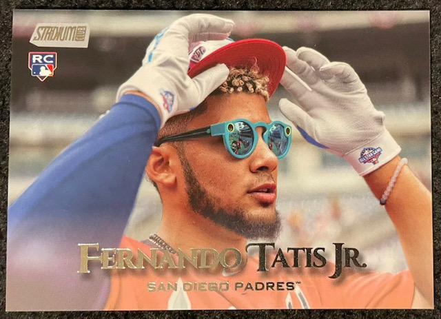 2019 Fernando Tatis Jr Stadium Club Sunglasses Rookie Card Photo of 2019 Fernando Tatis Jr Stadium Club Sunglasses Rookie Card