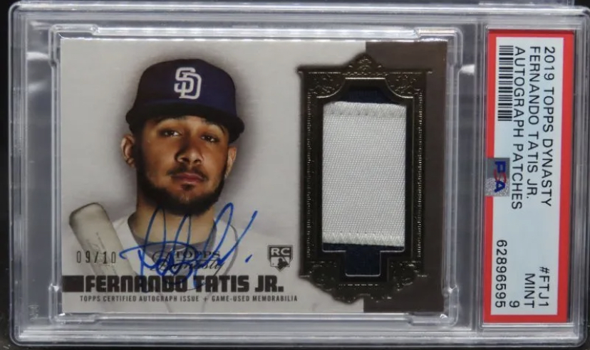 Photo of a 2019 Fernando Tatis Jr Topps Dynasty Auto Rookie Card