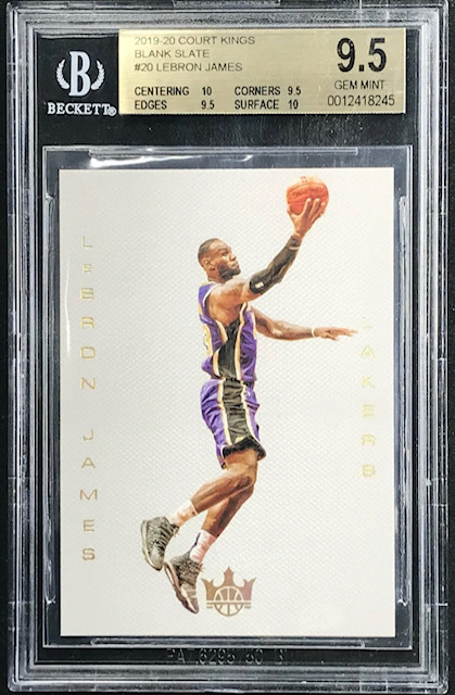 Photo of a 2019 Lebron James Court Kings Blank Slate Card