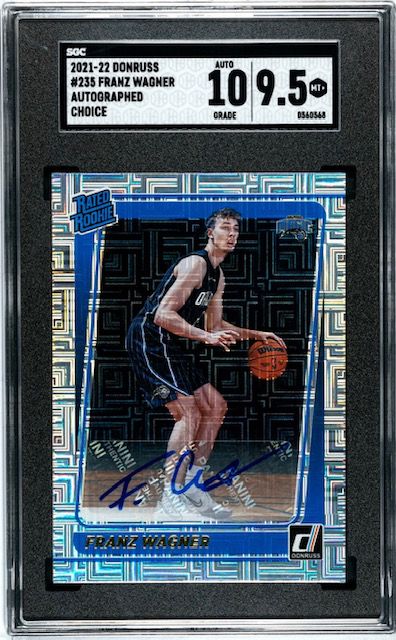 Photo of a 2021 Franz Wagner Donruss Choice Autograph Rookie Card
