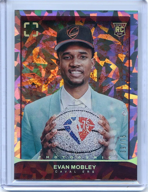 Photo of a 2021 Evan Mobley Photogenic Diamond Anniversary Rookie Card