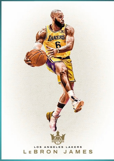 Photo of a 2021 Lebron James Court Kings Blank Slate Card