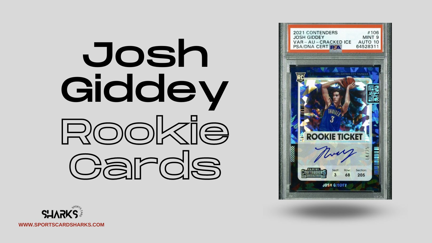 Best Josh Giddey Rookie Cards Featured image for the Best Josh Giddey Rookie Cards blog post on Sports Card Sharks